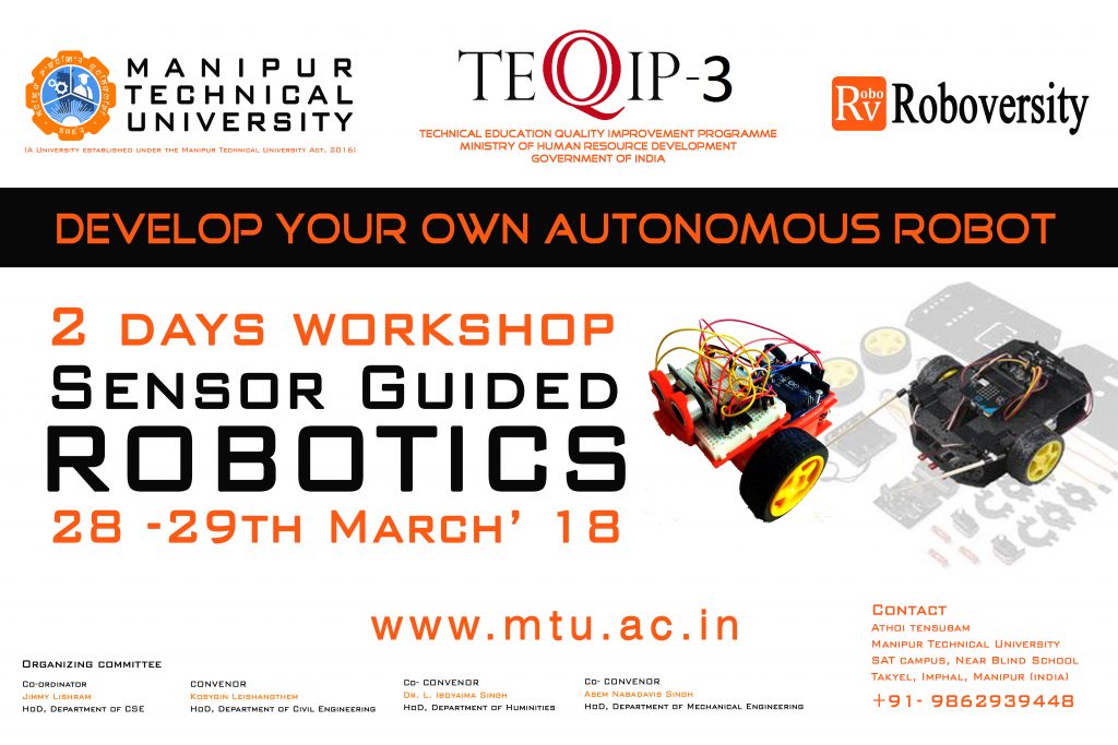 Read more about the article Two Days workshop on Sensor guided Robotics in collaboration with Roboversity (28-03-2018 to 29-03-2018)