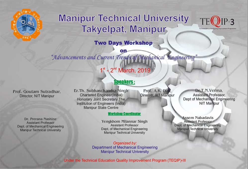 You are currently viewing Two Days Workshop on Advancements and Current Trends of Mechanical Engineering