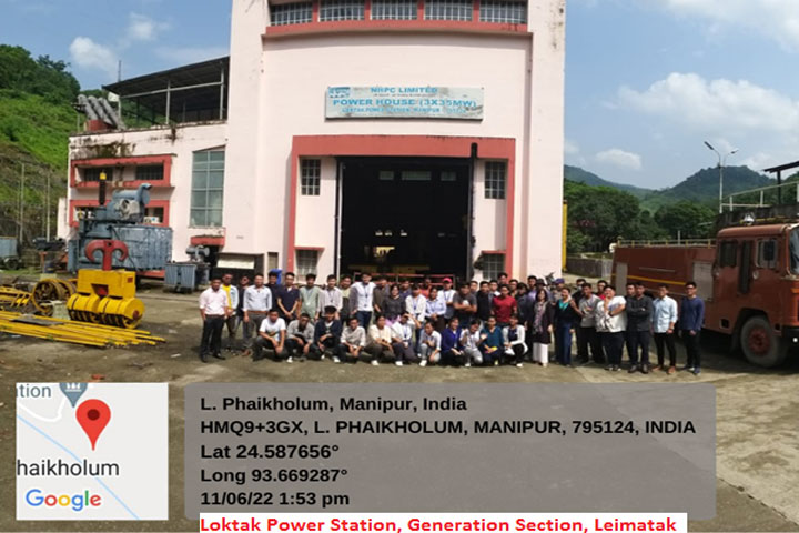 Industrial Visit to Loktak Power Station, NHPC Ltd, Leimatak – Group Photo