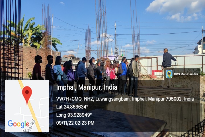 Read more about the article One day field visit to ongoing construction work of Shopping mall at Khabam  Lamkhai, Imphal, Manipur