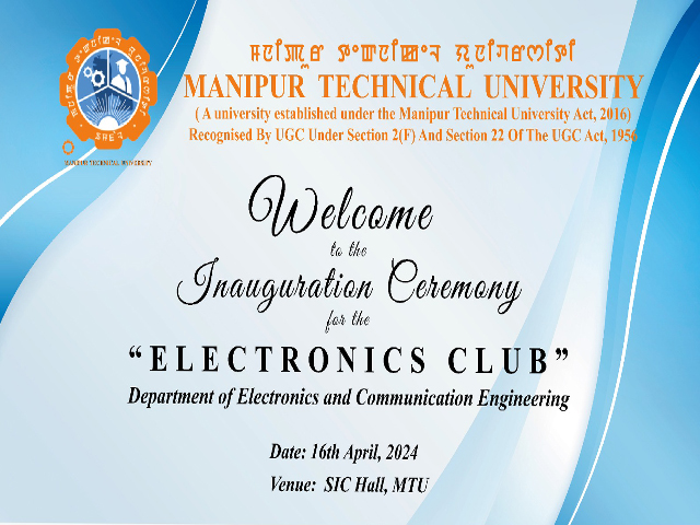 Read more about the article Inauguration Ceremony for Electronics Club