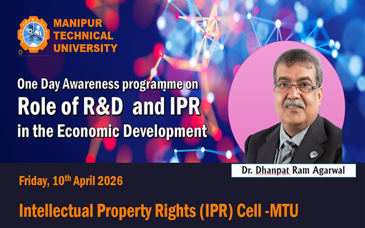 You are currently viewing Notice for One Day Awareness Programme on Role of R&D and IPR in the Economic Development