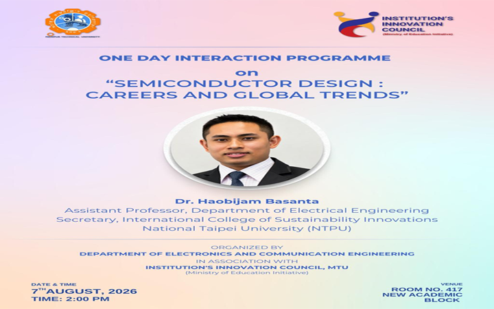 You are currently viewing One Day Interaction Programme on “Semiconductor Design: Careers and Global Trends”